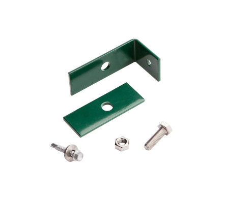 Doppelstabmattenzaun komplett Grün RAL 6005