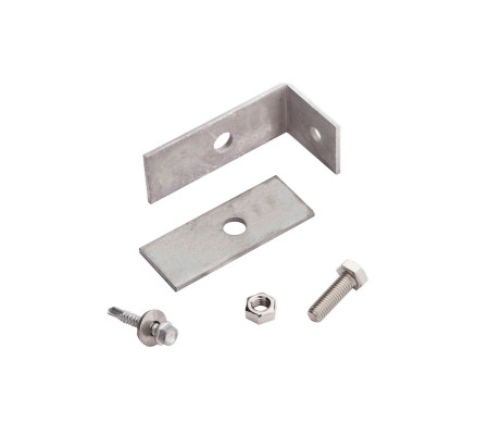 Doppelstabmattenzaun komplett verzinkt (silber)